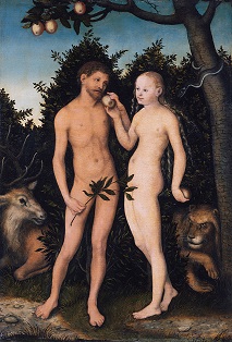 Adam and Eve by Cranach